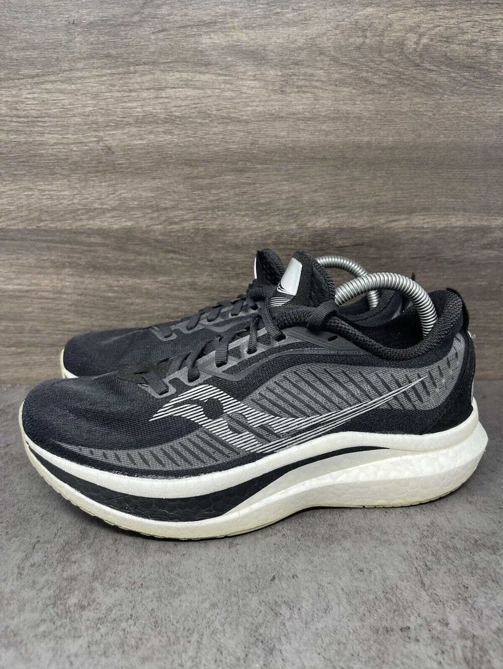 Saucony Endorphin Speed 2 Running Shoes Womens Size 8.5 Black White Athletic